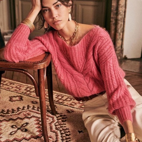 Sezane Sweaters | Sezane Marius Jumper | Color: Pink | Size: Xs | Crazyjulielol's Closet